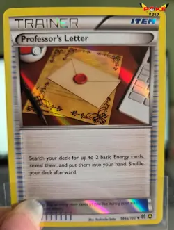 Pokemon 146a/162 Professor's Letter Holo Yellow A Alternate NM - Image 1