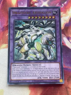 Yugioh Dracotail Arthalion JUSH-EN006 1st Ed NM Ultra Rare - Image 1