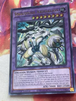 Yugioh Dracotail Arthalion JUSH-EN006 1st Ed NM Ultra Rare - Image 2