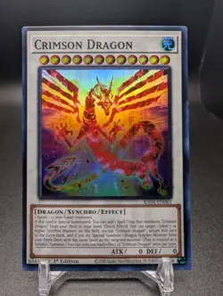 Yugioh Crimson Dragon RA04-EN061 Super Rare 1st Edition NM - Image 1