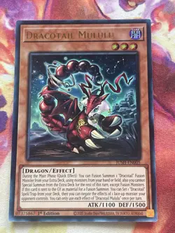 Yugioh Dracotail Mululu JUSH-EN005 1st Ed NM Ultra Rare - Image 1