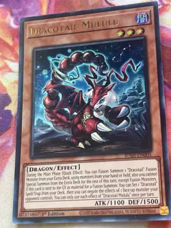 Yugioh Dracotail Mululu JUSH-EN005 1st Ed NM Ultra Rare - Image 2