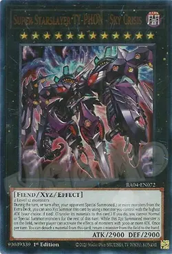 Yugioh Super Starslayer TY-PHON Sky Crisis 1st Edition Ultra Rare NM - Free Holo - Image 1