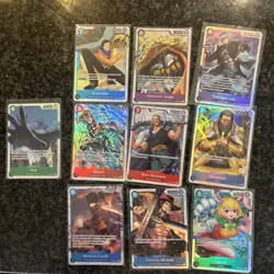 10 X SR One Piece TCG Card Bundle - Image 1