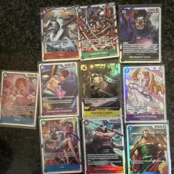 10 X SR One Piece TCG Card Bundle - Image 1