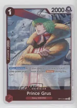 2025 One Piece Card Game: A Fist of Divine Speed OP11 R Prince Grus nr2 - Image 1