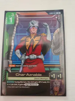 Gundam Cardgame ST03 -011 C+ Char Aznable Full Art - Image 1