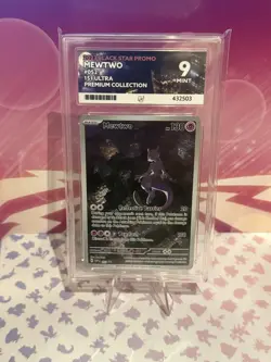 Pokemon TCG Mewtwo SVP 052 Ace 9 2023 Black Star Promo Card - Image 1