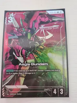 Gundam Cardgame ST04 -006 LR+ Aegis Gundam Full Art - Image 1