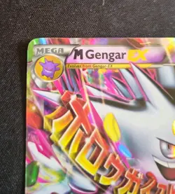 M Gengar EX XY166 - Holo - Black Star Promo - Pokemon Card - DMG/Damaged - Image 2