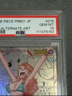 ONE PIECE Card PSA 10 Nami OP01-016 PRB-01 Manga Alt Art COMIC PARALLEL The Best - Image 3