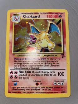 RARE 1999 Pokemon Hologram Holo Trading Card Charizard 4/130 - Image 1
