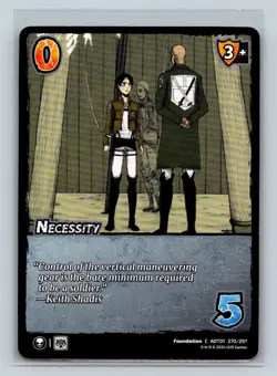 Necessity - Attack on Titan: Battle for Humanity AOT1 Trading Card - Image 1