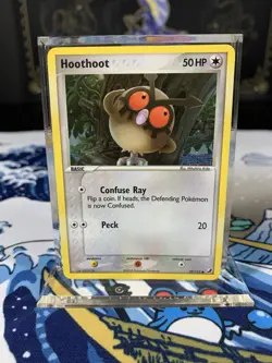 Pokemon Card Ex Unseen Forces Hoothoot 59/115 2005 Reverse Holo - Image 1