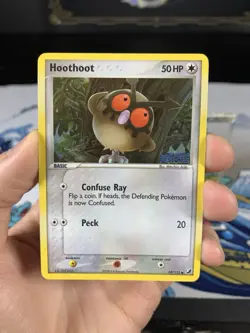 Pokemon Card Ex Unseen Forces Hoothoot 59/115 2005 Reverse Holo - Image 2