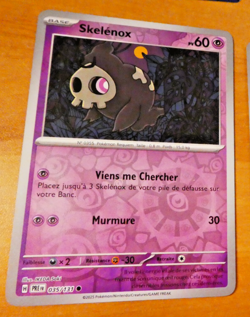 POKEMON EVOLUTIONS PRISMATIQUES CARD REVERSE CARTE Skelenox 035/131 PRE FR NM - Image 1