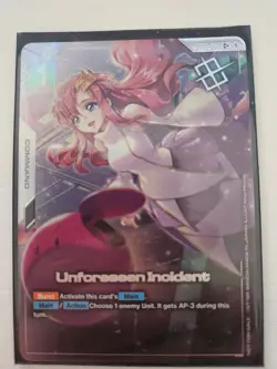 Gundam Cardgame ST01 -014 C+ Unforeseen Incident Full Art Local Event Promo - Image 1
