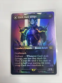 Cecil, Dark Knight (Borderless) MTG Final Fantasy Foil #0380 - English - Image 1