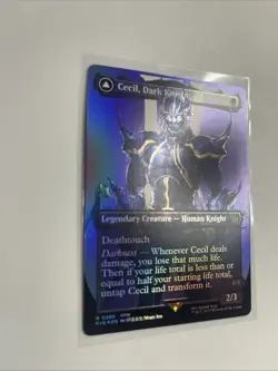 Cecil, Dark Knight (Borderless) MTG Final Fantasy Foil #0380 - English - Image 2