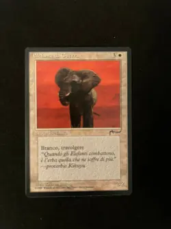 War Elephant (Italian) "Elefante da Guerra" MTG Renaissance Lightly played VINTA - Image 1
