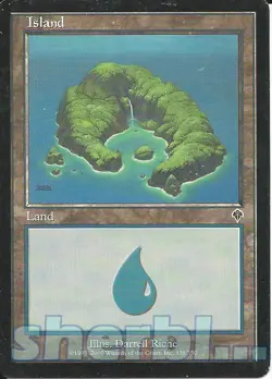 MTG Magic the Gathering INVASION Island Land 338 / 350 - Image 1