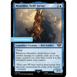 MTG Meneldor, Swift Savior LTR Uncommon Legendary Creature - Bird Soldier NM - Image 1