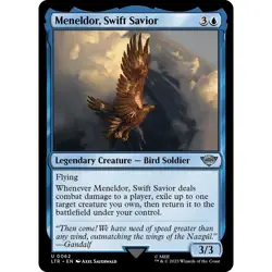 MTG Meneldor, Swift Savior LTR Uncommon Legendary Creature - Bird Soldier NM - Image 2