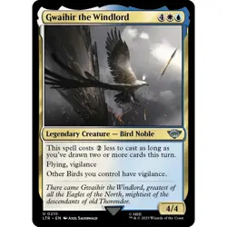 MTG Gwaihir the Windlord LTR Uncommon Legendary Creature - Bird Noble NM - Image 2