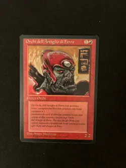 IRONCLAW ORCS-BLACK BORDER-NM/LP-ITALIAN RINASCIMENTO MTG Magic The Gathering - Image 1