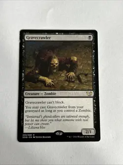 MTG Gravecrawler DDQ 59 Regular Rare Duel Decks LP Light Play - Image 1