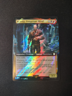 Kellogg, Dangerous Mind EXTENDED ART SURGE FOIL - Magic MTG - Image 1