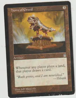 x1 carte Horn of Greed Stronghold MAGIC MTG ENGLISH GOOD - Image 1