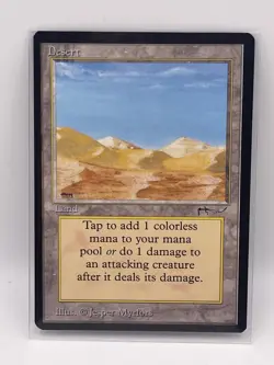 MAGIC THE GATHERING MTG DESERT " CAMPFIRE" ARABIAN NIGHTS NR MINT- MINT - Image 1
