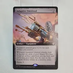 Adaptive Omnitool Extended Art Non Foil MTG DRC NM Near Mint Fast Shipping - Image 1
