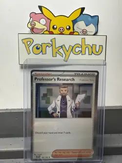 Pokemon Professor's Research 190/198 Scarlet & Violet Base Set Holo - Image 1
