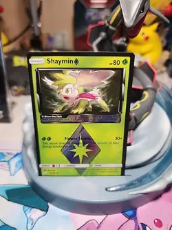 SHAYMIN 2019 Pokemon TCG Sun & Moon Team Up Prism Star Holo 10/181 - NM - Image 1