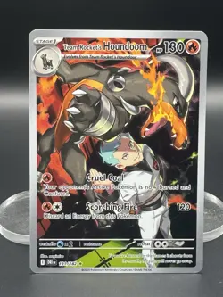 Pokemon Team Rockets Houndoom IR 191/182 Scarlet and Violet: Destined Rivals - Image 1