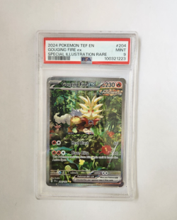 GOUGING FIRE EX SPEC ILL RARE POKEMON GER TEF ENG TEMPORAL FORC3S 2024 204 PSA 9 - Image 1