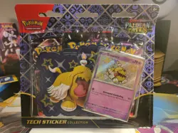 Pokemon Paldean Fates Tech Sticker Collection 3 Booster Pack Blister- Greavard - Image 1