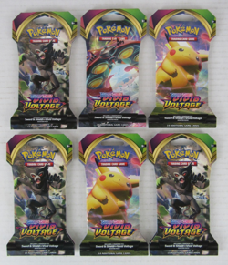 Pokemon TCG Vivid Voltage Lot (6) Sealed Sleeved Booster Packs BF767 - Image 1