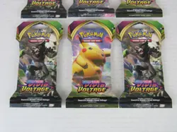 Pokemon TCG Vivid Voltage Lot (6) Sealed Sleeved Booster Packs BF767 - Image 2
