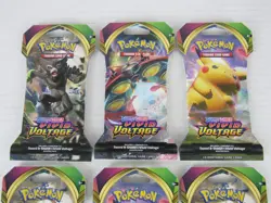 Pokemon TCG Vivid Voltage Lot (6) Sealed Sleeved Booster Packs BF767 - Image 3