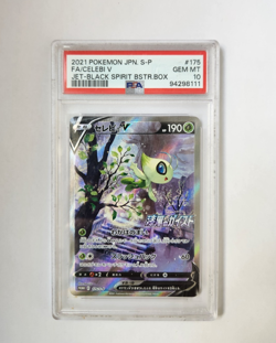 Pokemon Celebi V Promo 175/S-P Jet-Black Spirit Booster Box PSA 10 GEM MINT JPN - Image 1