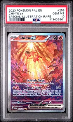 PSA 10 GEM MINT Chi-Yu EX Paldea Evolved SIR Pokemon 259/193 - Image 1