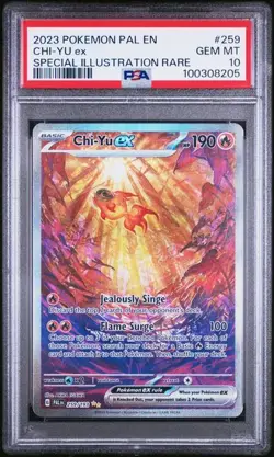 PSA 10 GEM MINT Chi-Yu EX Paldea Evolved SIR Pokemon 259/193 - Image 1