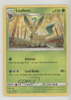 Leafeon Pokemon Sun & Moon Black Star Promo #SM237 nr2 - Image 1