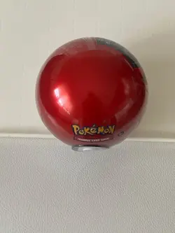 Sealed Pokemon Pokeball Red & White Ball Tin Include 3 Booster Packs D24 Free S - Image 2