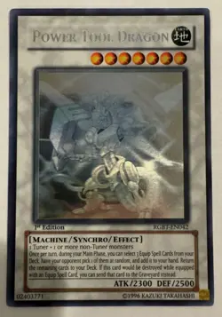 yugioh power tool dragon ghost rare 1st edition rgbt-en042 near mint - Image 1