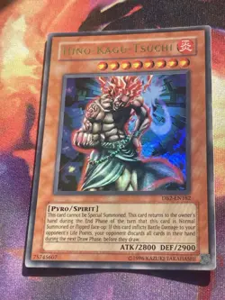 Yugioh Hino-Kagu-Tsuchi DB2-EN182 Ultra Rare Unlimited Pack Fresh - Image 2