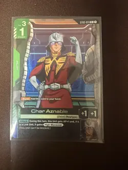 bandai gundam card game Char Aznable ST03-011 V+ alt art tcg - Image 1